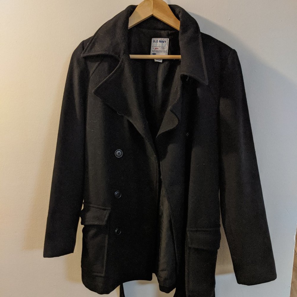 Black Old Navy Peacot (Medium)